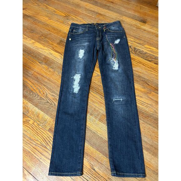 Girls Lucky Jeans Size 14 with elastic cinch wiast - Picture 1 of 5